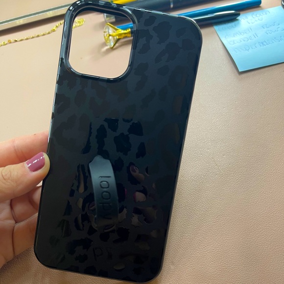 iPhone 12 Pro Max Midnight Leopard Loopy Case
